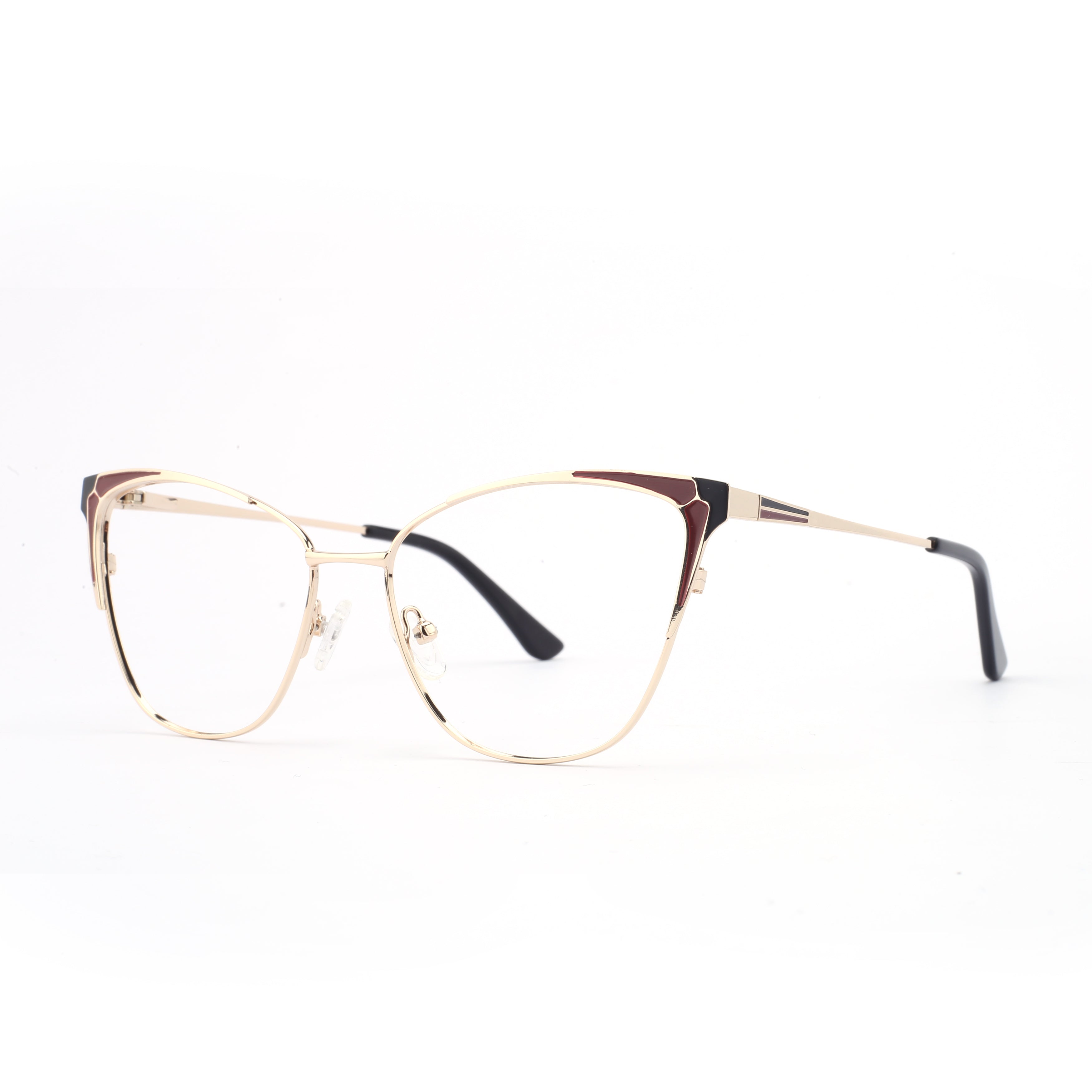 #color_burgundy with black temple