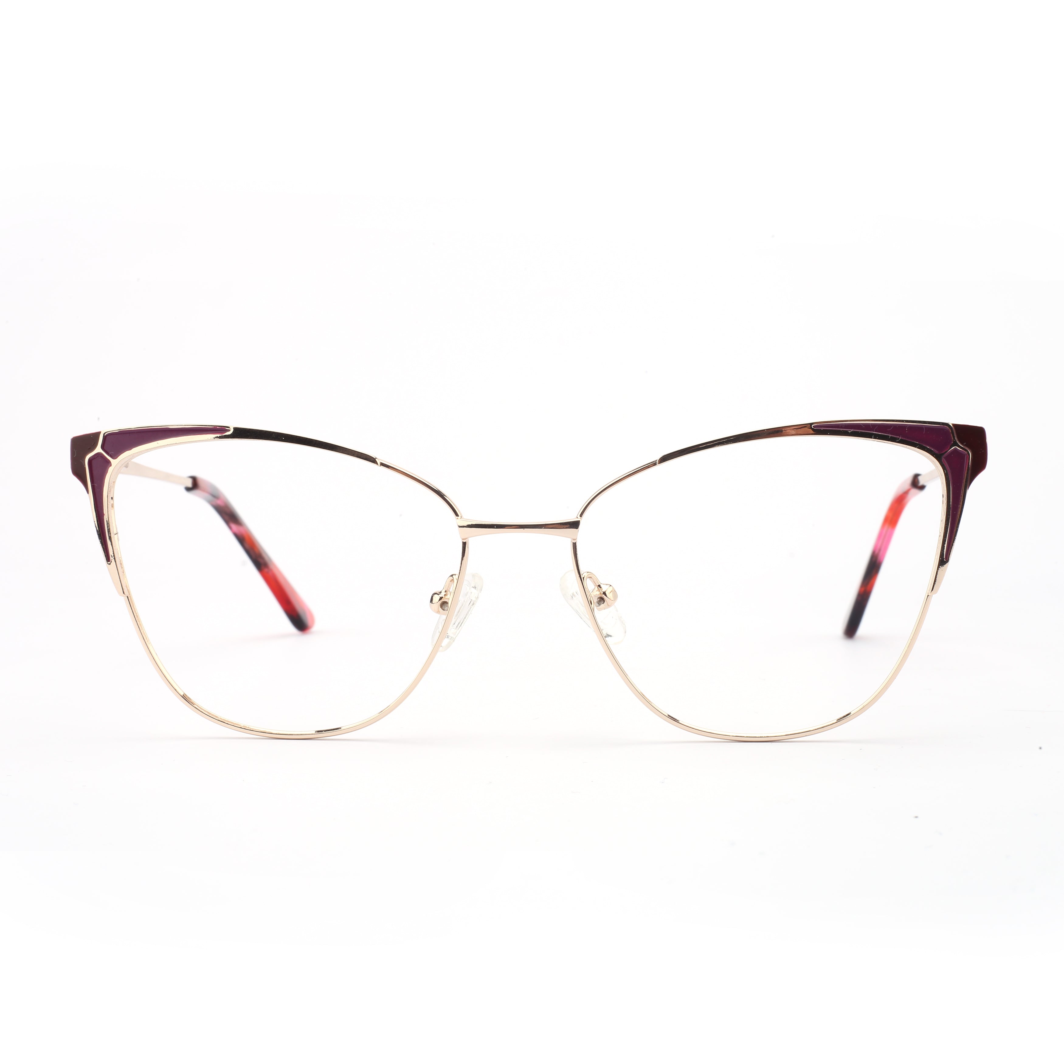 #color_burgundy with marbled pink-and-red temple